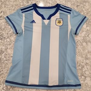 Adidas Women's Argentina AFA 2015/16 Home Football Soccer Jersey Blue White